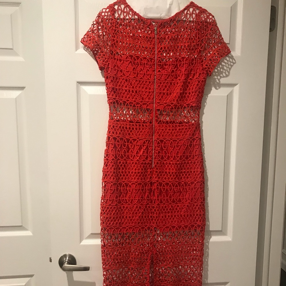 Red Midi Dress - Picture 4 of 6